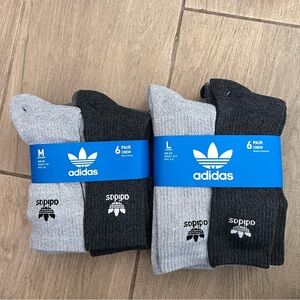 Adidas Trefoil Crew Socks 6 Pairs